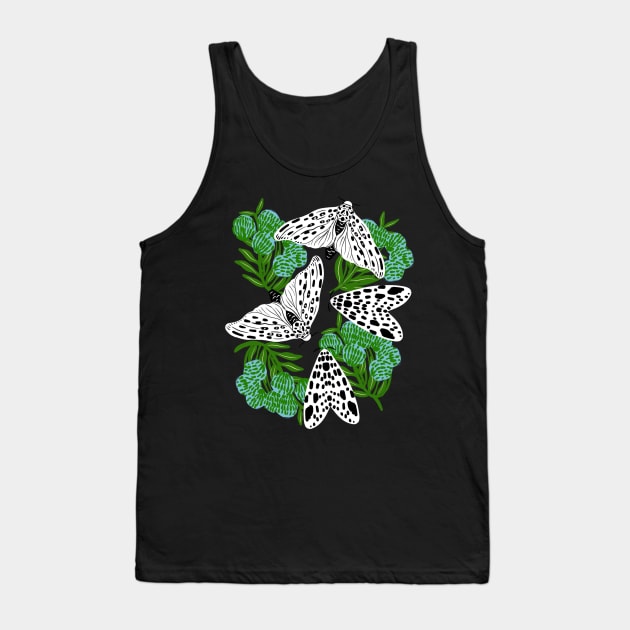 Giant Leopard Moths Tank Top by Taranormal